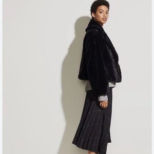 Vince Plush Faux Fur Jacket